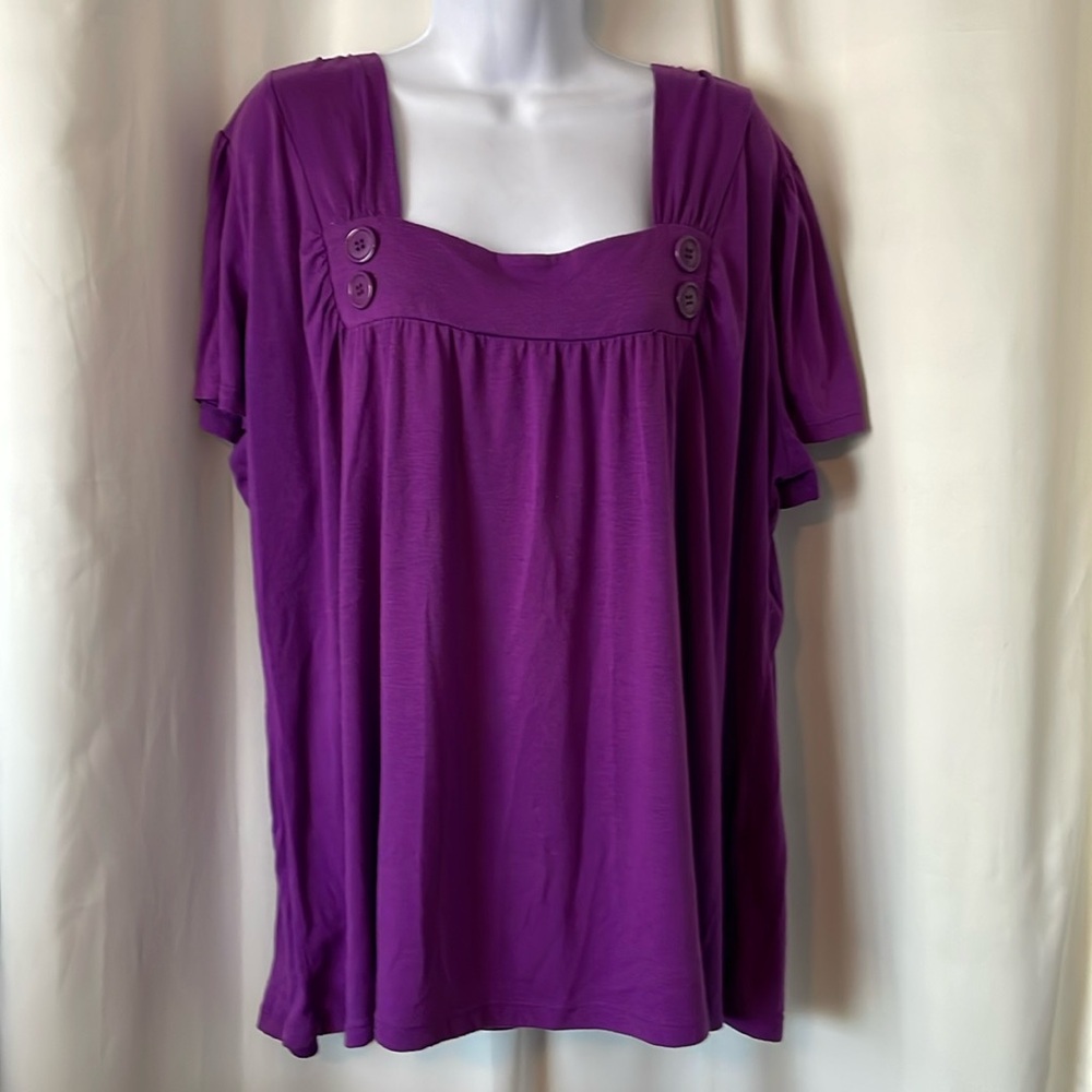 Fashion Bug Purple T-Shirt 2X